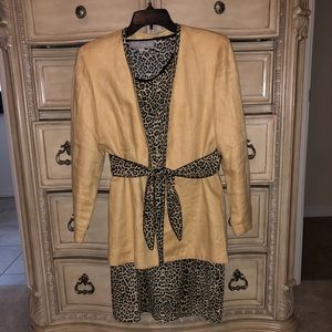 Vintage!!! 90’s Leopard Suit by Dorothy Schoelen